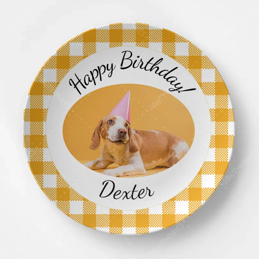 Pawty Plate™ Photo Pattern Background