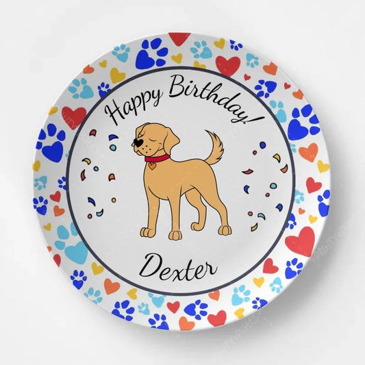 Paw Prints Pawty Plate™ - All Breeds