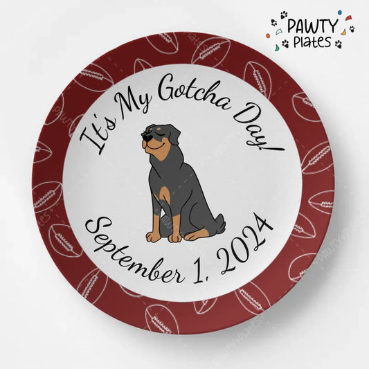 Personalized Football Pawty Plate™ All Breeds