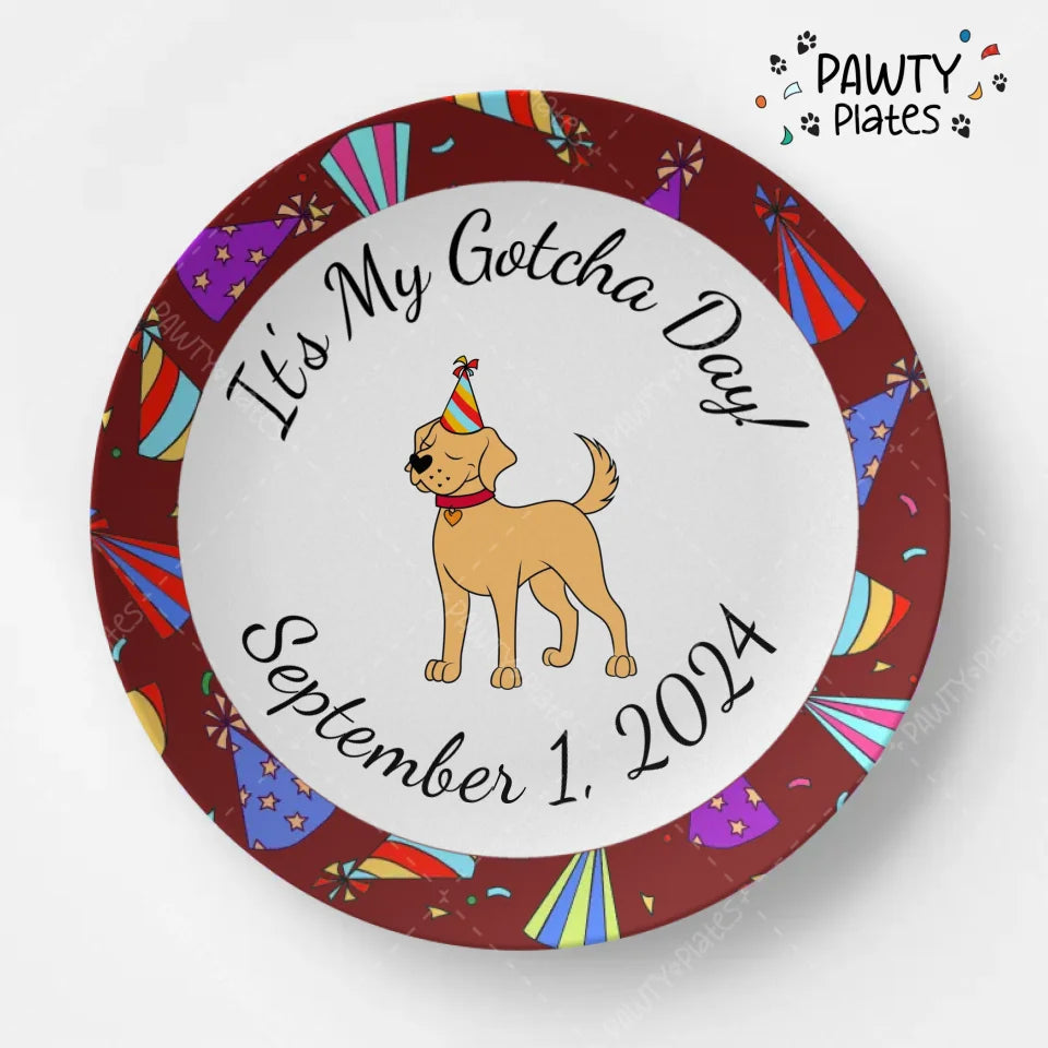 The Original Pawty Plate™ - Gotcha Day  All Breeds