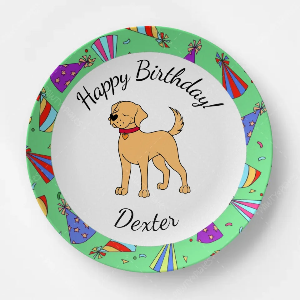 Pawty Hats Pawty Plate™ Golden Retriever