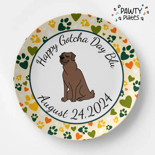 Mastiff - Paw Prints Pawty Plate™