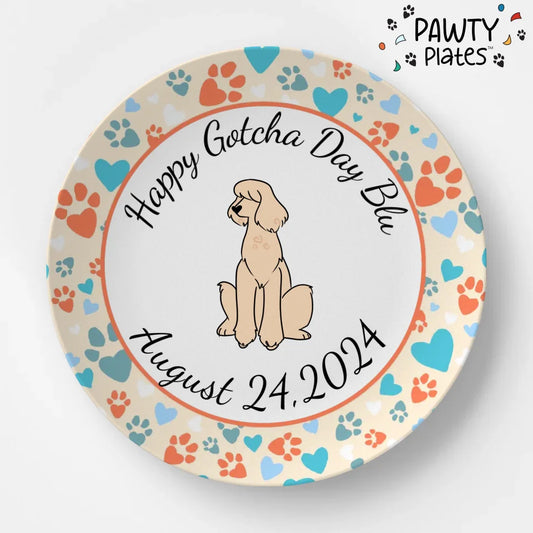 Paw Prints Pawty Plate™ - Poodle