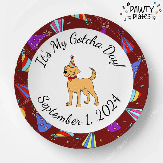 The Original Pawty Plate™ - Gotcha Day  All Breeds