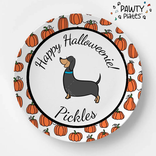 Personalized Halloween Pawty Plate™ - Dachshund