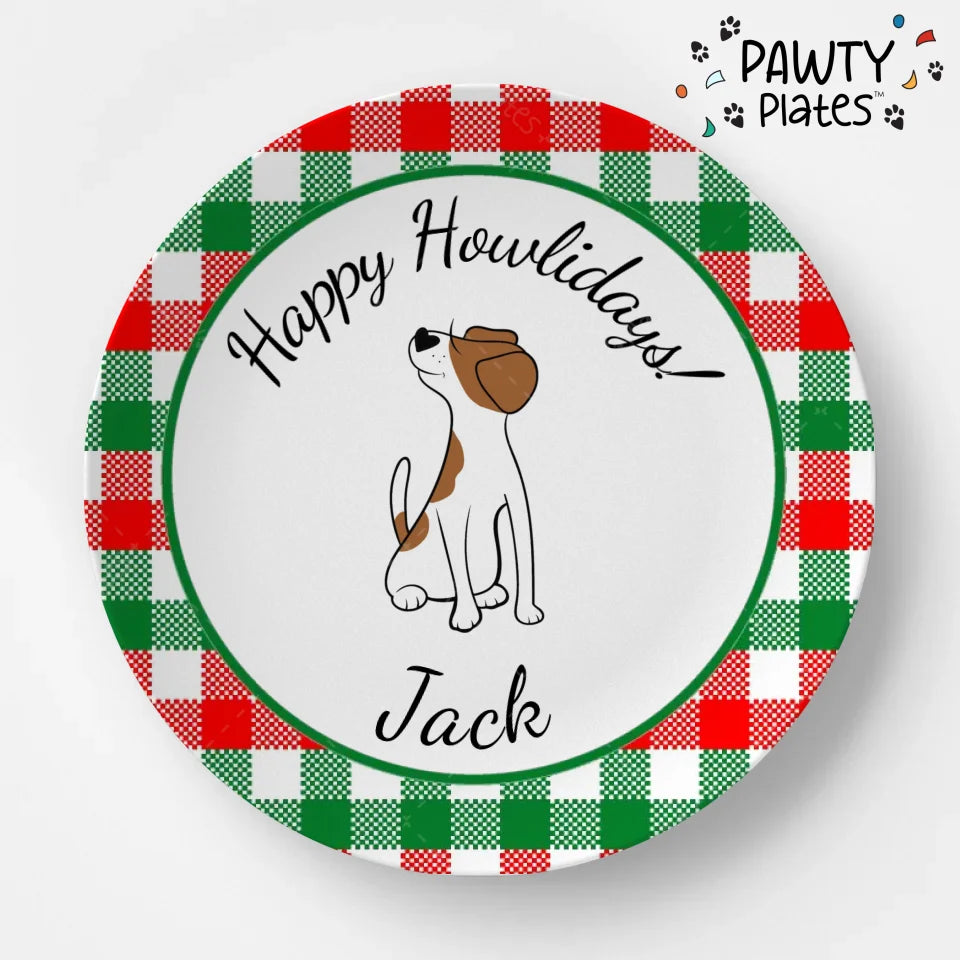 Personalized Holiday- Pawty Plate™ All Breeds